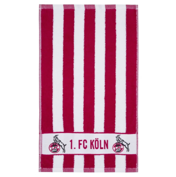 Preview: 1. FC Köln - Gästehandtuch 2er Set 'Blockstreifen'